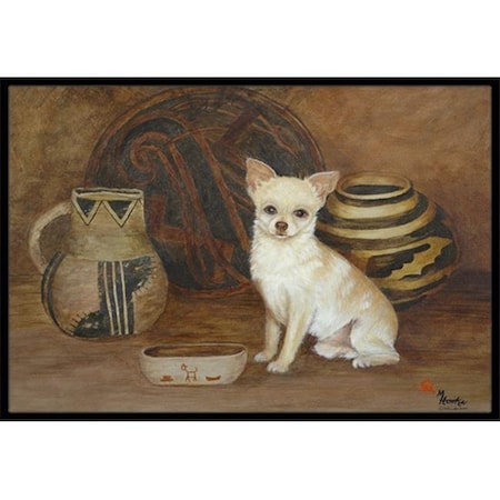 Carolines Treasures Carolines Treasures MH1043MAT Chihuahua Ancient History Indoor & Outdoor Mat; 18 x 27 in. MH1043MAT